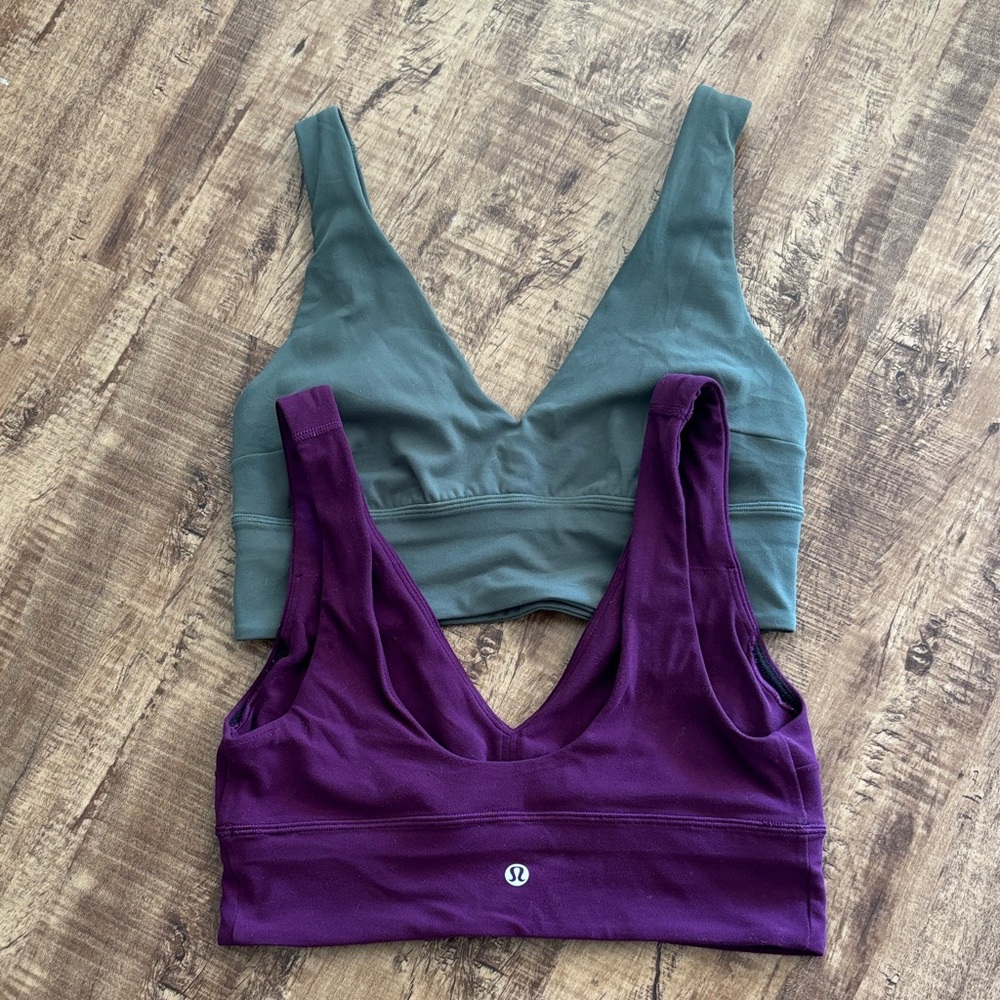 lululemon athletica Sports Bras - Purple and Green